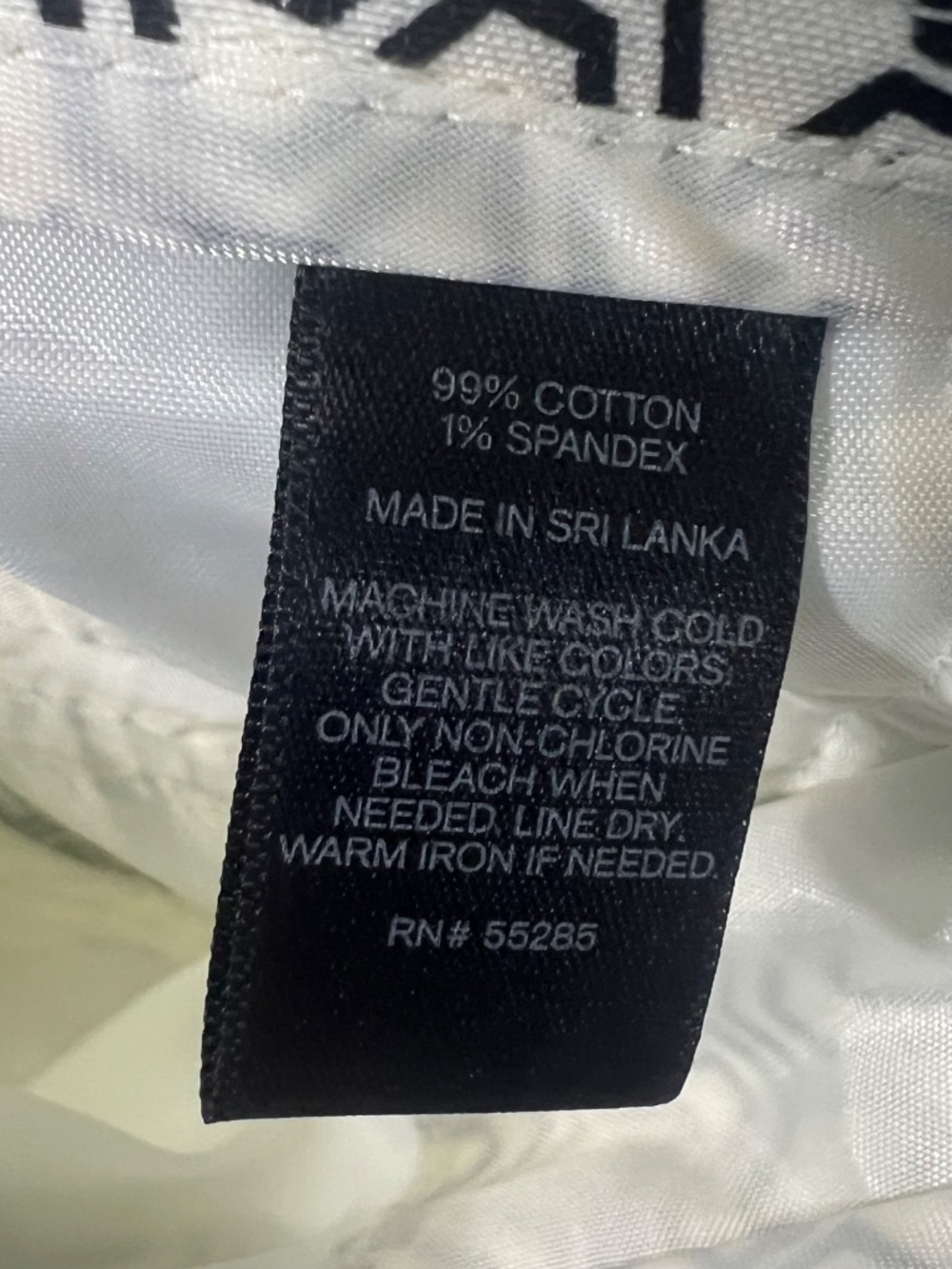 |•EXPRESS•| Black White Geometric Print Tailored Shorts Cotton Stretch Size 4 - Picture 8 of 8